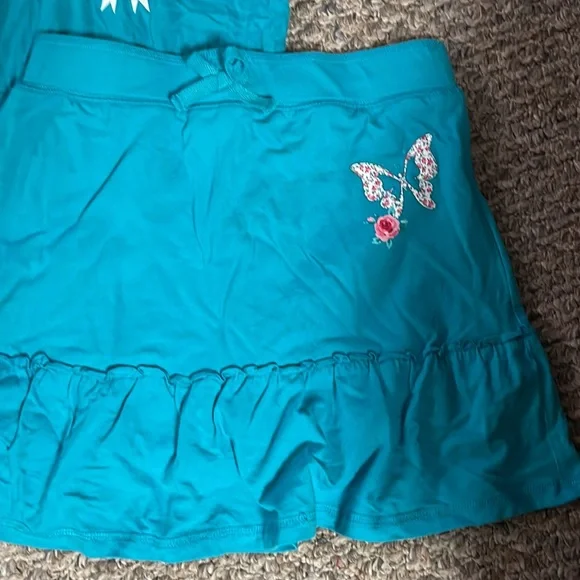 TCP CHILDRENS PLACE 4 PC LOT HOODY SKORT SHIRT CARDIGAN NWT & EUC 14 16 - Picture 5 of 6